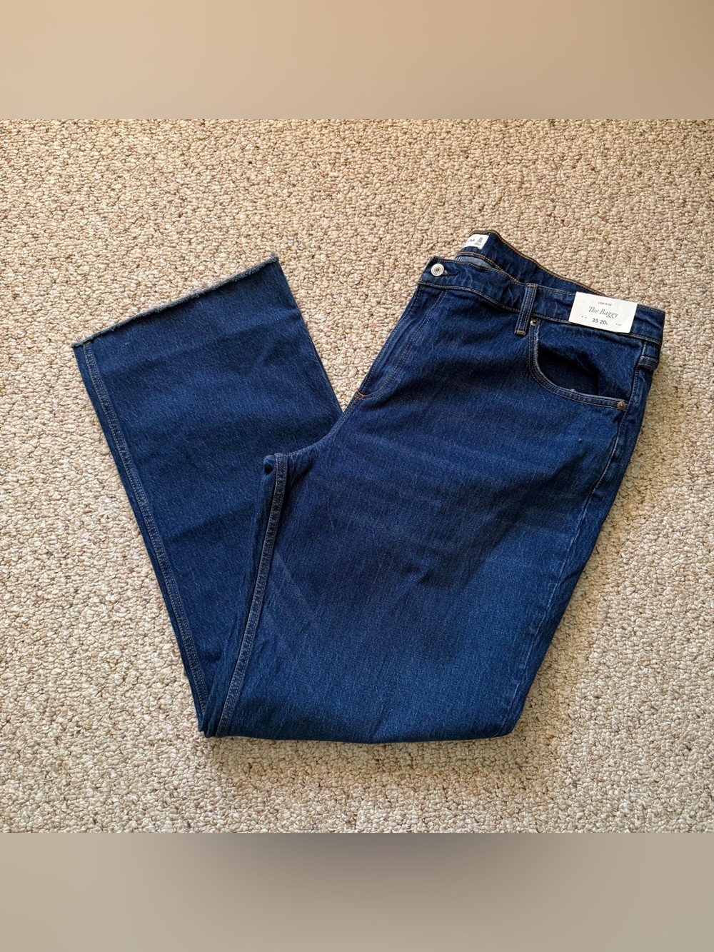 NWT Abercrombie and Fitch Low Rise The Baggy Jeans Size 35/20L